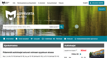 leppavirta.finna.fi screenshot